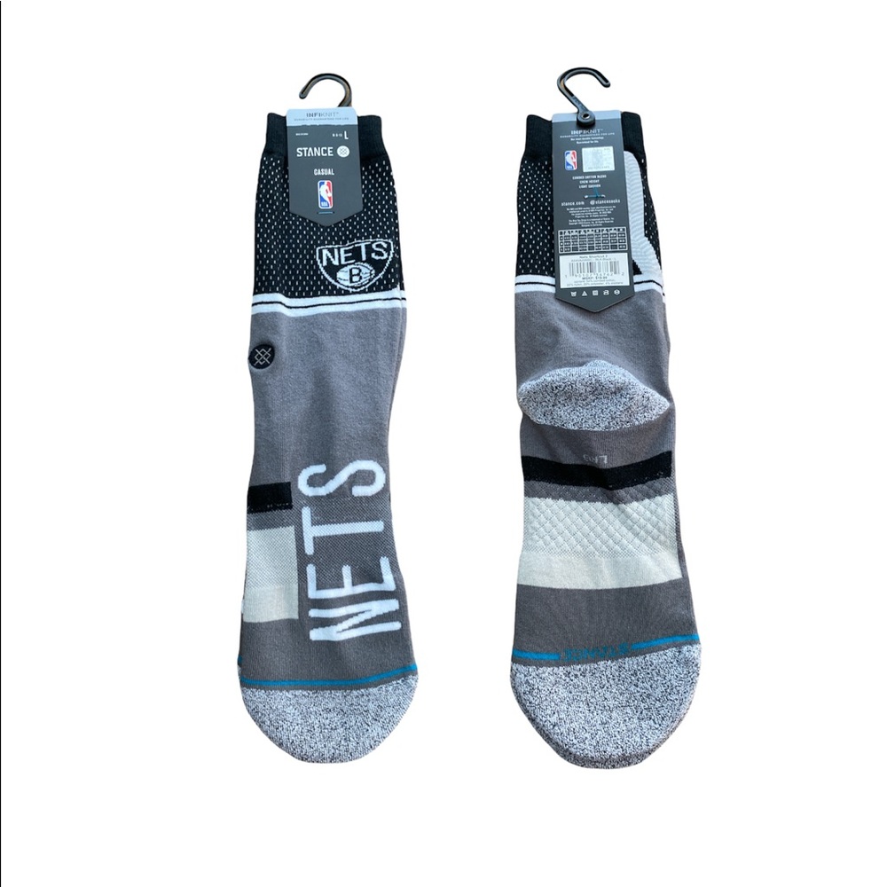 NBA Brooklyn Nets Casual Stance Socks Size Large
